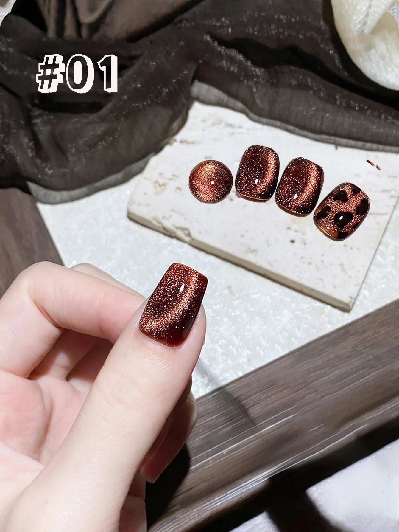 1-24pcs WS White Silver Cat Eye Magnetic Gel Nail Polish Ultra Shine Soak Off UV Gel Mirror Glass Cat Magnet Gel Varnish Xmas jiaoka1