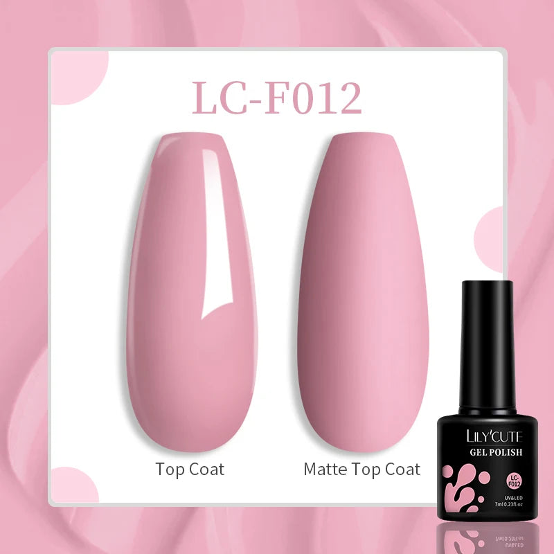 LILYCUTE 129 Colors 7ML Nail Gel Polish Nail Supplies Vernis Semi Permanent Nail Art Manicure Soak Off LED UV Gel Nail Var...