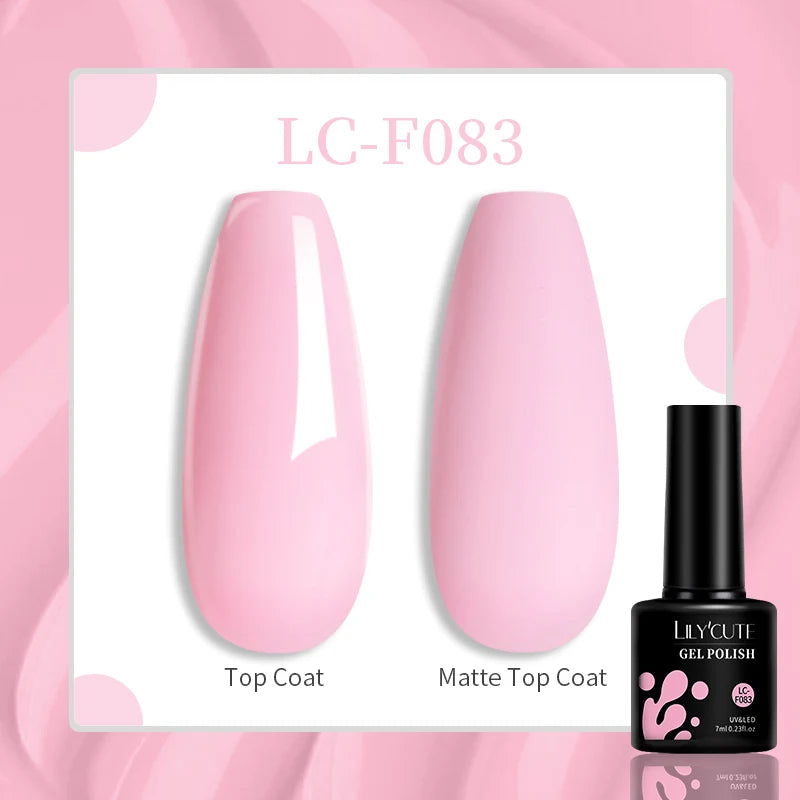 LILYCUTE 129 Colors 7ML Nail Gel Polish Nail Supplies Vernis Semi Permanent Nail Art Manicure Soak Off LED UV Gel Nail Var...