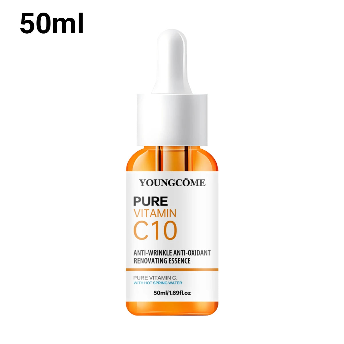 Vitamin C Facial Essence Hyaluronic Acid Dark Skin Brighten Serum Fade Fine Lines Moisturizing Repair Dull Serum Face Skin Care 50ml