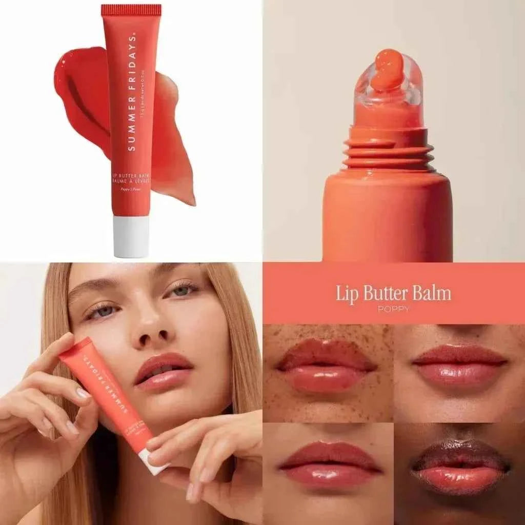 Summer Lip Balm Fridays Moisturizing Smooth Soft Gloss Lipstick Hydrating Birthday Cake Vanilla Beige Lips Care Makeup Cosmetics Poppy
