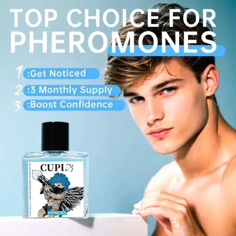 For Cupid Cologne Man Perfume Pheromone Cologne for Men Long Lasting Enhances Intimacy Hombre Perfume Attract Women 50ml A...