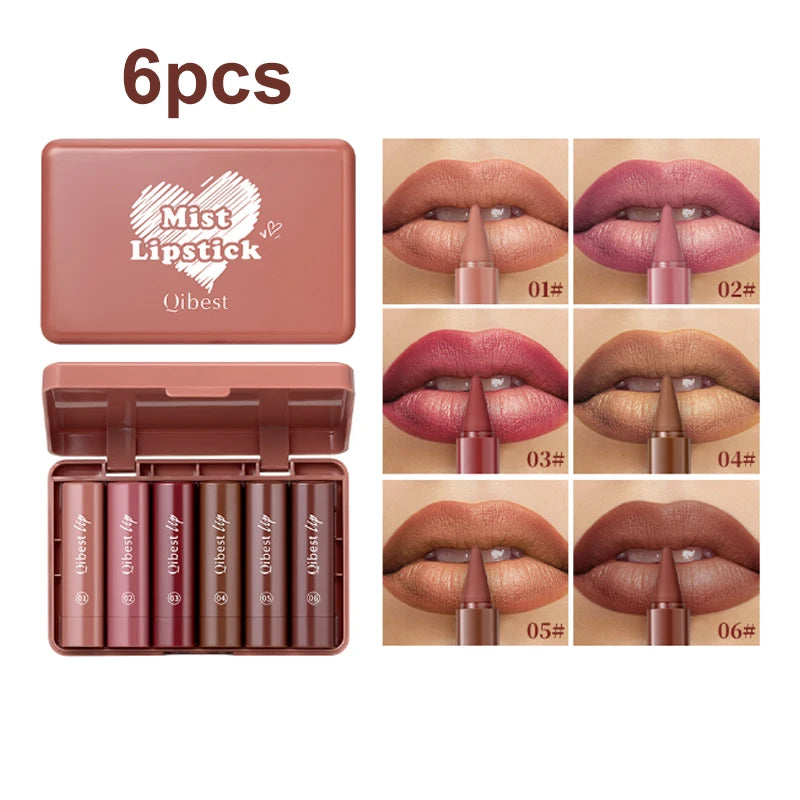 Tapered Lip Liner Pencil Set Matte Red Brown Velvet Lipstick Lasting Waterproof Non Sticky Contouring Tint Lipliner Lip Makeup Set