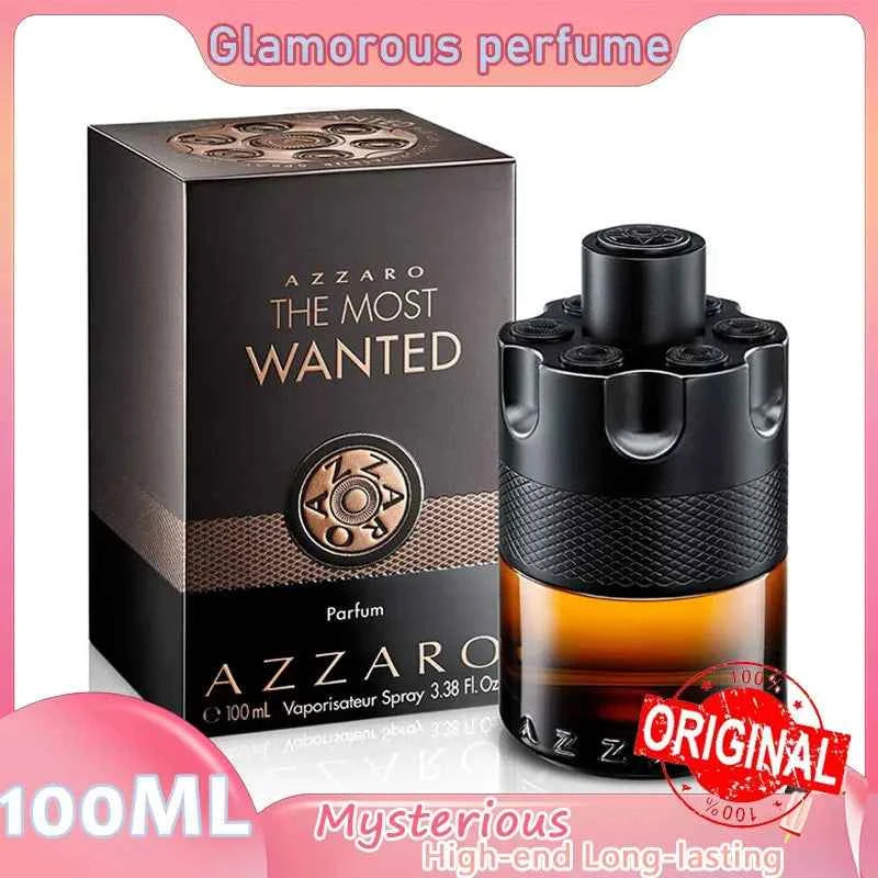 100ML For Azzaro The Most Wanted Parfum Charm Eau De Parfum Intense Spicy Woody Seductive Fragrance Date Lasting Wear Perfume