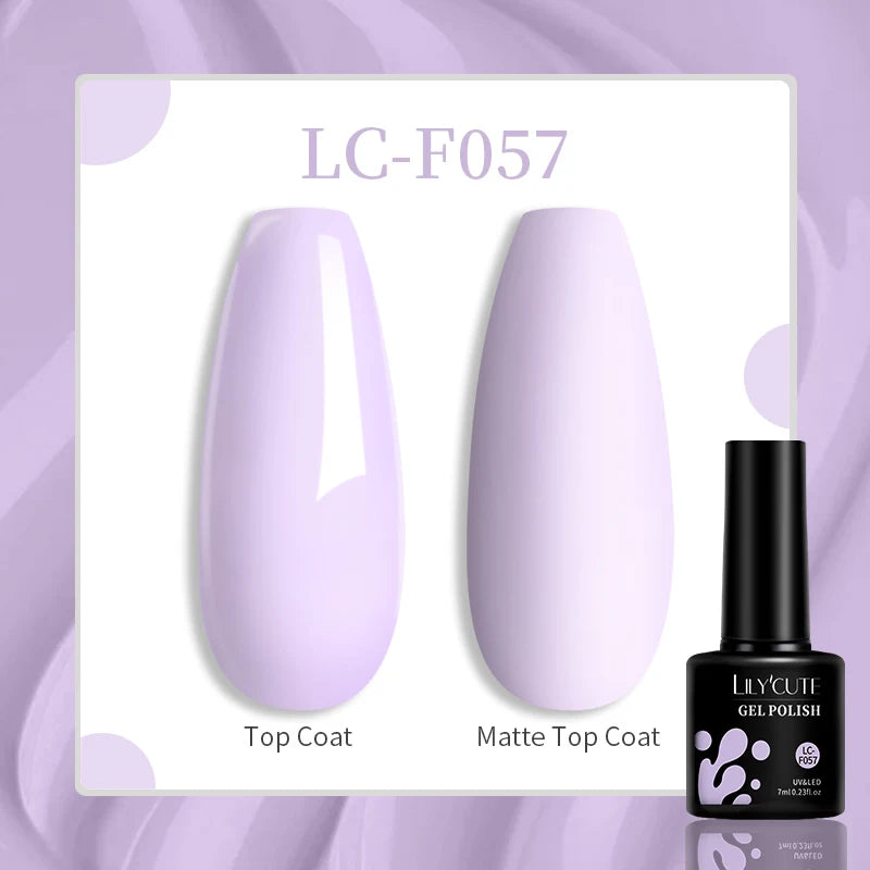 LILYCUTE 129 Colors 7ML Nail Gel Polish Nail Supplies Vernis Semi Permanent Nail Art Manicure Soak Off LED UV Gel Nail Var...