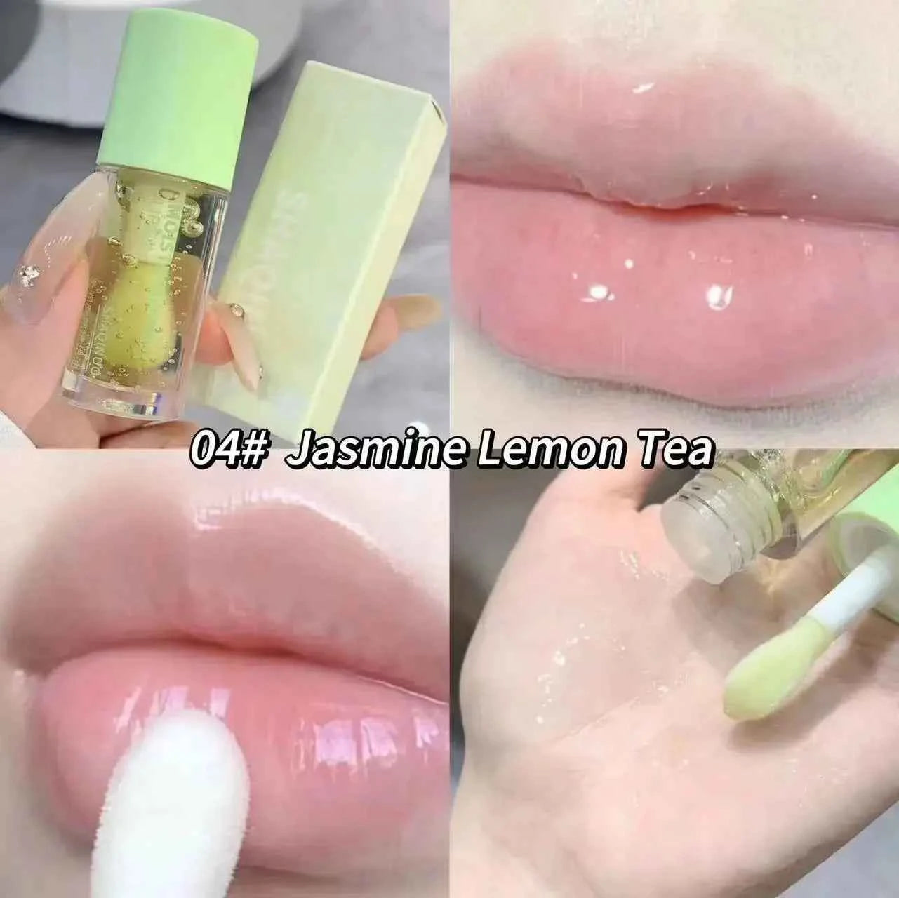 Water Light Lip Gloss Moisturizer Transparent Jelly Mirror Fruit Crystal Lip Oil Clear Hydrating Plumping Korean Lip Care ...