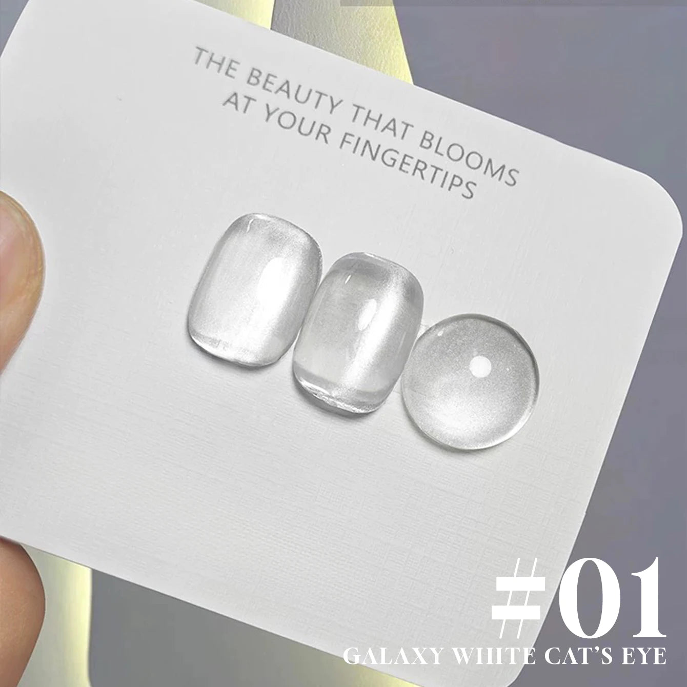 MIANEL 1-6pcs 12ML Christmas Nails Galaxy White Glass Bead Cat Eye Gel Nail Polish Super White Nails Nail Art Nail Supplie...