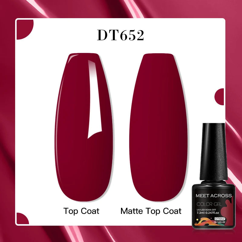 MEET ACROSS 7ml Porcelain White Cat Eye Gel Polish Holographic Glitter Magnetic Galactic Effect Gel Nail Polish Soak Off UV Gel Q57460-52