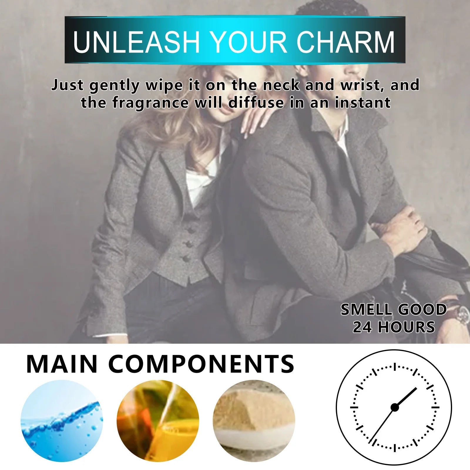 Roll on Pheromone Perfume Intimate Partner Flirting Seduction Erotic Perfume Sexy Fragrance Attract Men Women Body Scent P...