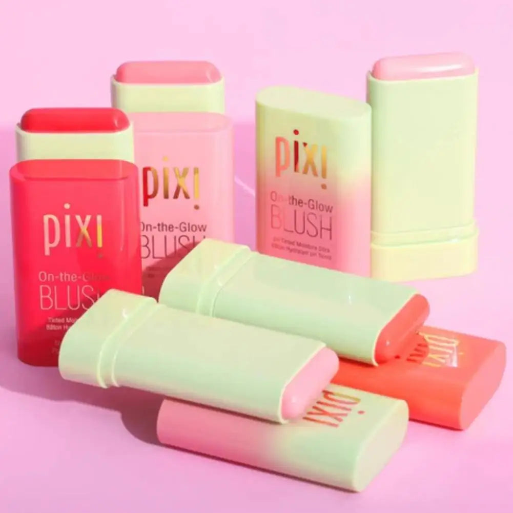 Pixi 3 In1 Moistured Blush Stick Cheek Lip Tinted Silky Brighten Blush Cream Blusher Cosmetics Tubes Matte Contour Makeup - 