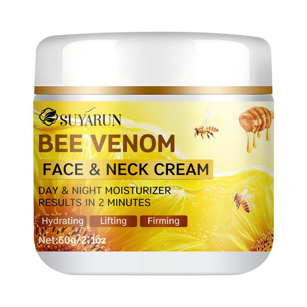 SUYARUN Bee Venom Collagen Anti-Aging Face Cream | Firming Lifting Moisturizer | Wrinkle Reduction | 24H Hydration. 60g
