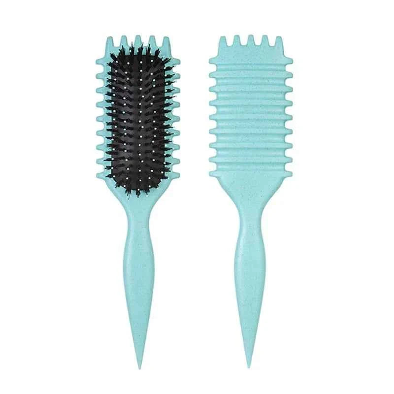 1/2pcs Detangling Candy Brush Curly Hair Scalp Massage Hair Comb with Cleaning Claw Natural Bristles Define Hair Styling T...