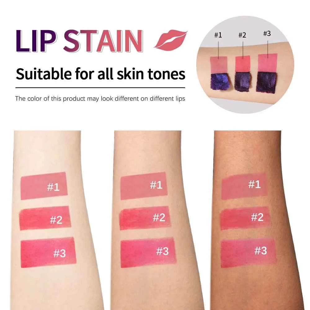Peel Off Lip Stain Reveal Long Lasting Waterproof Pink Lip Tint Transfer Proof Non-stick Cup Natural Lip Stain Women's Cos...