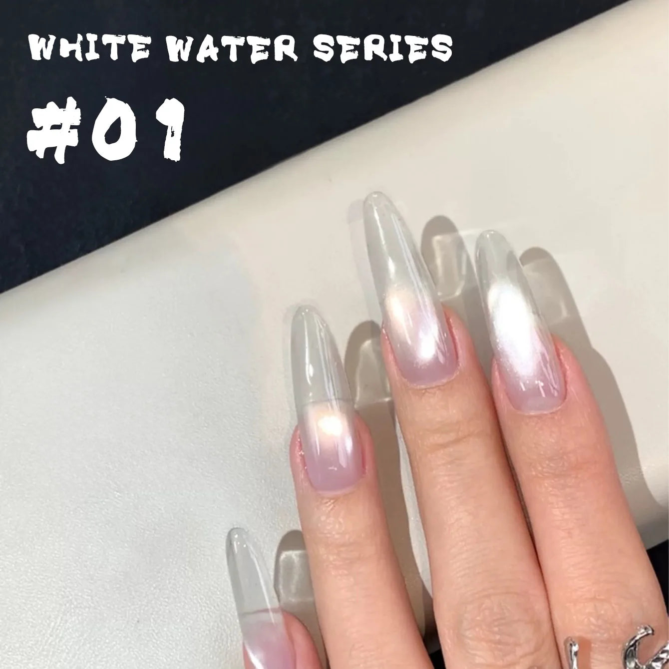 MIANEL 1-6pcs 12ML Christmas Nails Galaxy White Glass Bead Cat Eye Gel Nail Polish Super White Nails Nail Art Nail Supplies baoshanbaikaishui01