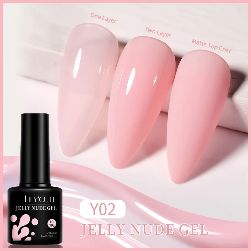 LILYCUTE 129 Colors 7ML Nail Gel Polish Nail Supplies Vernis Semi Permanent Nail Art Manicure Soak Off LED UV Gel Nail Var...