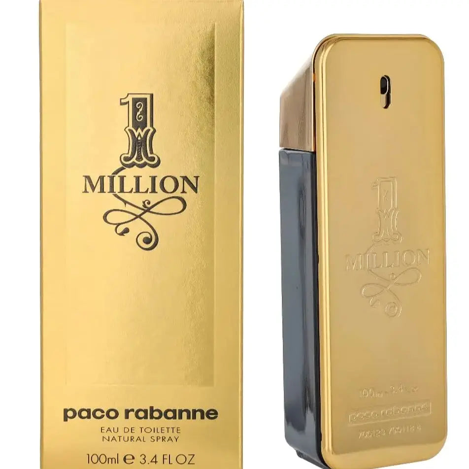 1 Million By Paco Rabanne For Men's Eau De Toilette TESTER 3.4 fl oz 100 ml Men's Cologne New in Box USA Aurora Glow Avenue