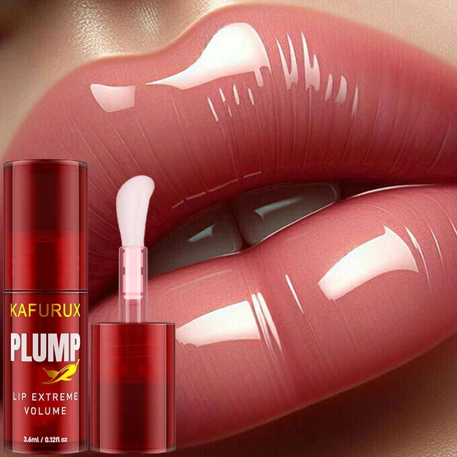 1PC Lip Plump Long Lasting Lip Oil Moisturizing Lip Gloss Serum Instant Volumising Essence Oil Repair Lip Fine Lines Incre...