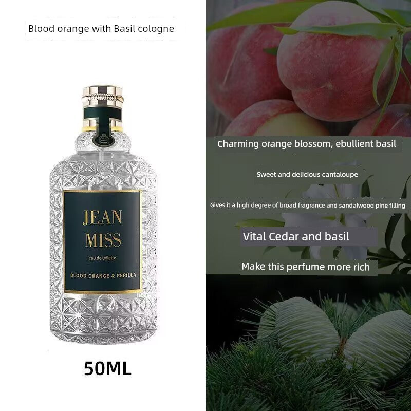 Women's Long-Lasting Light Perfume Brand Genuine Fresh Niche Osmanthus Blood Orange Basil 50ml (Upgraded) Other notes - 