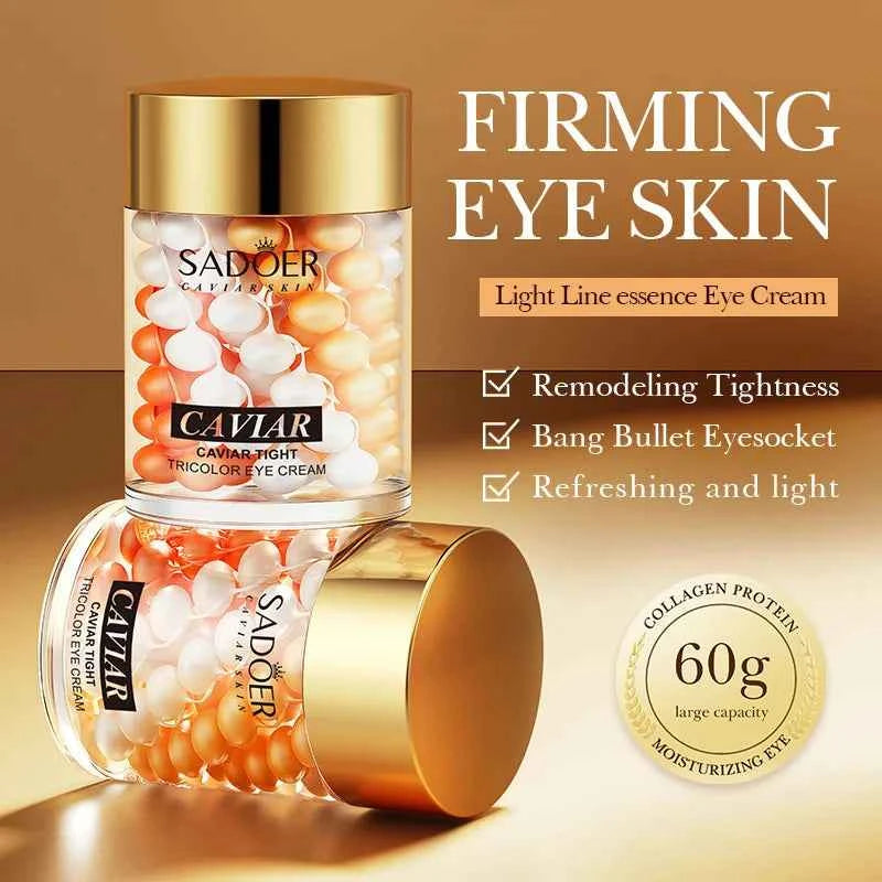 SADOER Hyaluronic Acid 24K Golden Sakura Eye Cream Anti Dark Circles Anti Wrinkles Moisturizing Anti-aging Creams Eyes Ski...