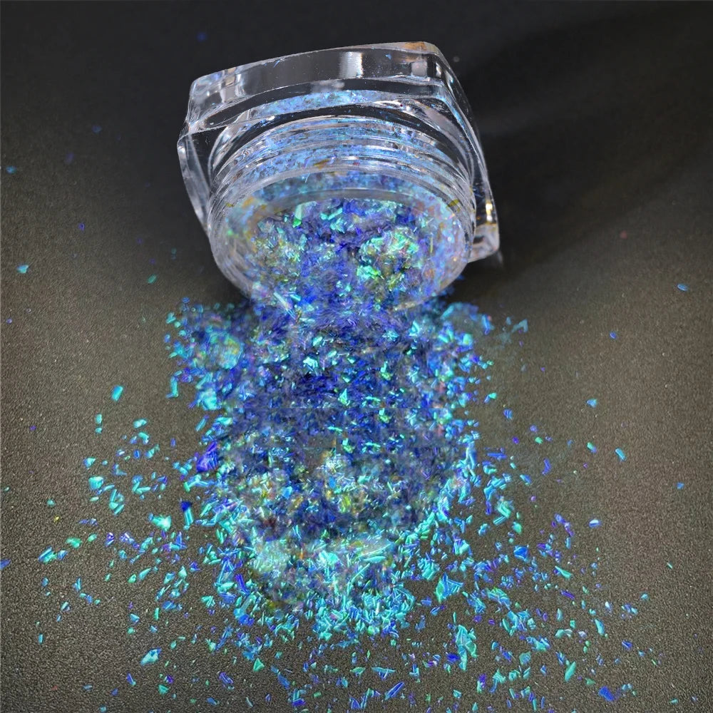 Holographic Mirror Mermaid Nail Glitter Powder - 19 Colors FT230-6 - 
