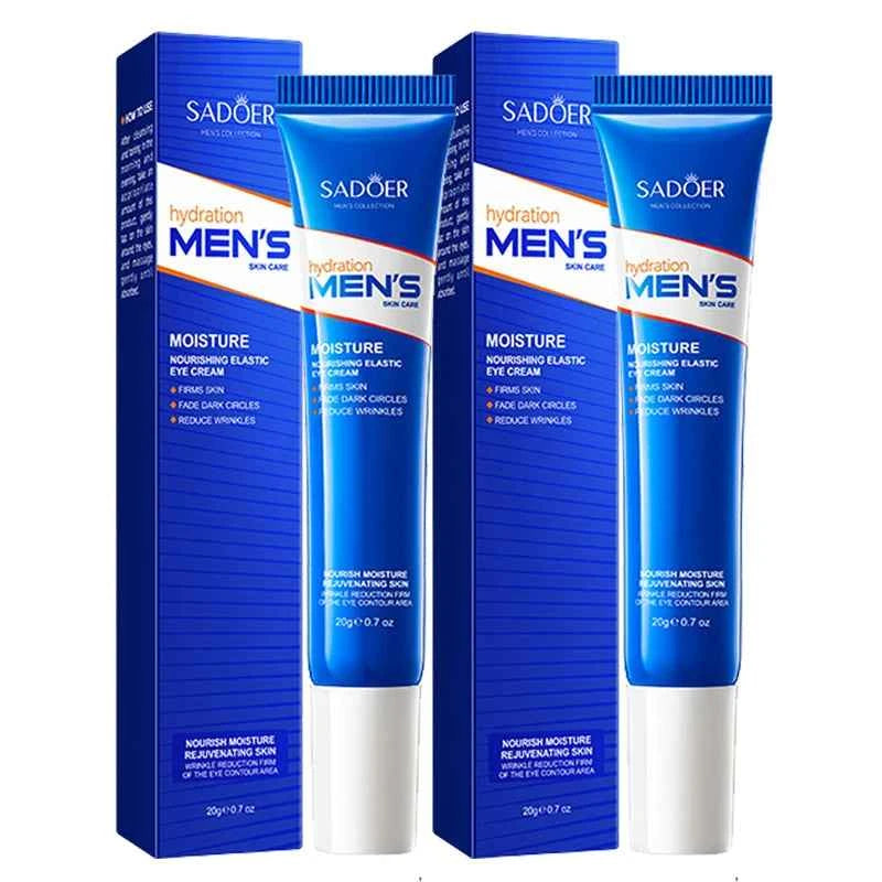 1/2pcs SADOER Men's Eye Cream Anti Dark Circles Removal Eye Bags Moisturizing Anti-Aging Anti-wrinkles Men Eyes Skin Care 2pcs