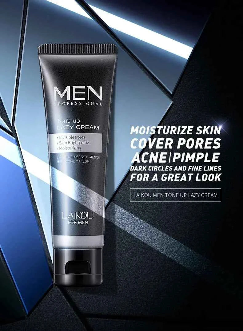 LAIKOU Men BB Cream Natural Whitening Revitalising Nourishing Brighten Cream Face Foundation Tone Up Cream Lazy Concealer ...