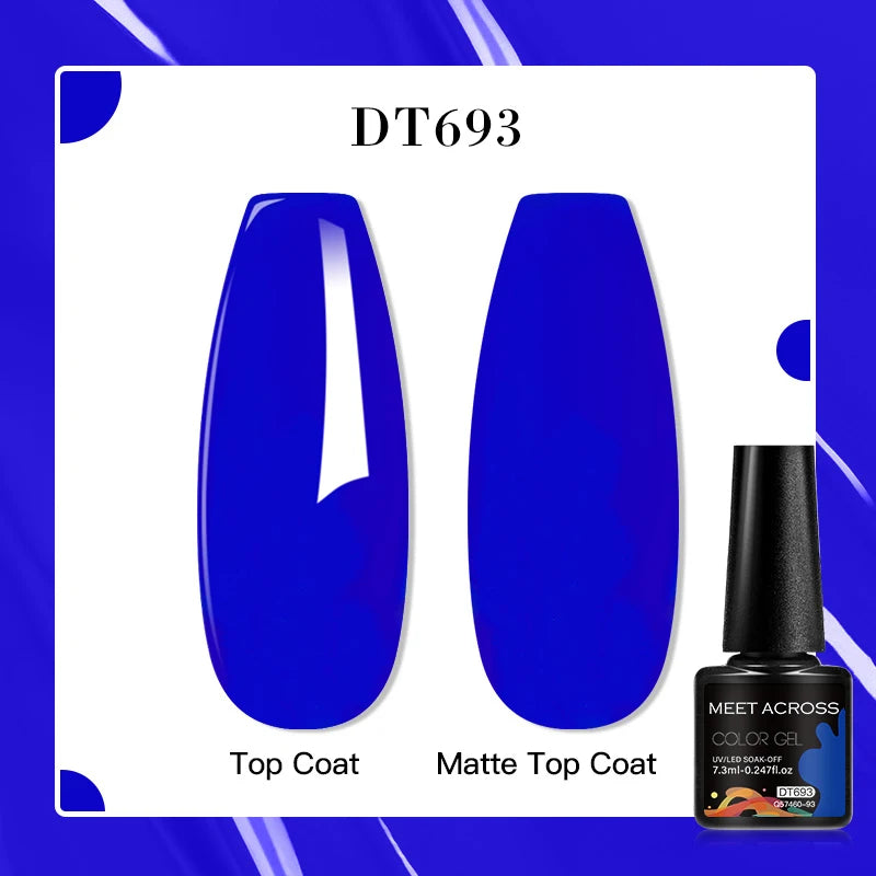 MEET ACROSS 7ml Porcelain White Cat Eye Gel Polish Holographic Glitter Magnetic Galactic Effect Gel Nail Polish Soak Off UV Gel Q57460-93