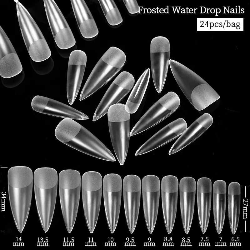 Extension False Nails Art Tips Acrylic Fake Finger Gel Polish Mold Sculpted Full Cover Press on Nails Manicures Accessories Tool 53503-4