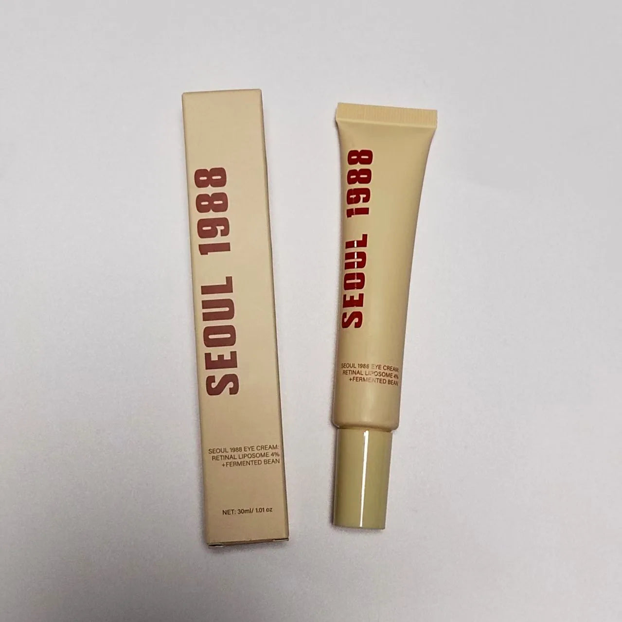 Seoul 1988 Anti-Aging Trio: 4% Retinal Eye Cream + 2% Retinal Serum w/ Black Ginseng for Wrinkles & Brightening,Korean Skincare Retinol eye cream