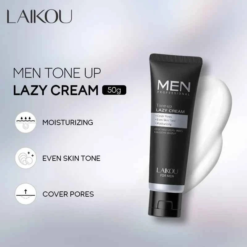 LAIKOU Men BB Cream Natural Whitening Revitalising Nourishing Brighten Cream Face Foundation Tone Up Cream Lazy Concealer ...