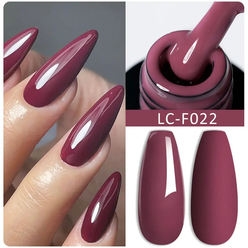 LILYCUTE Ancora Red Color Gel Nail Polish 152 Colors Fall Winter Trendy Long-Lasting French Style For Manicure Nail Art UV...