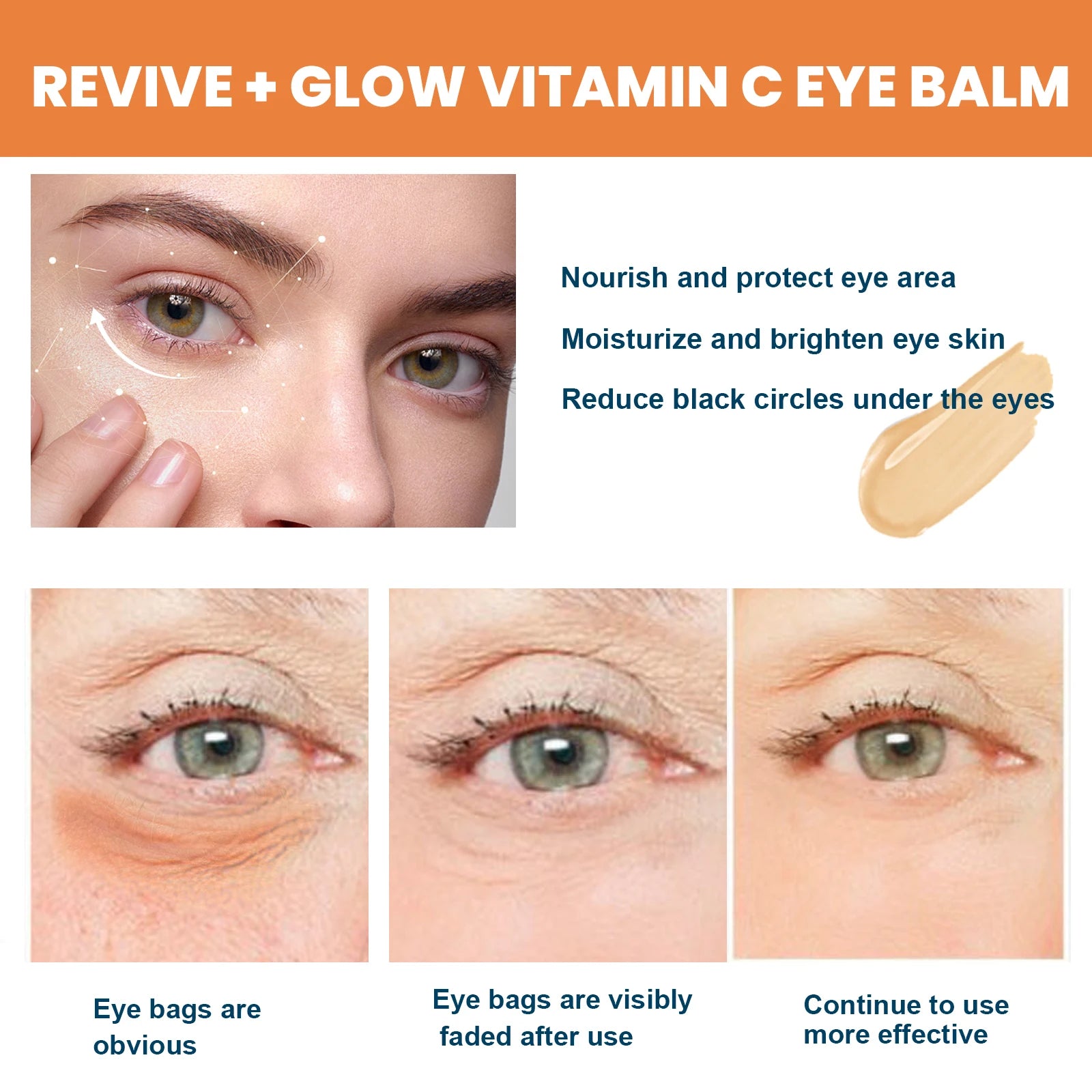 Vitamin C Eye Balm – Brightening & Revitalizing by Aurora Glow Avenue - 