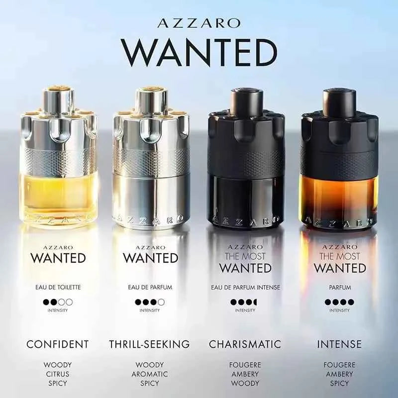 100ML For Azzaro The Most Wanted Parfum Charm Eau De Parfum Intense Spicy Woody Seductive Fragrance Date Lasting Wear Perfume