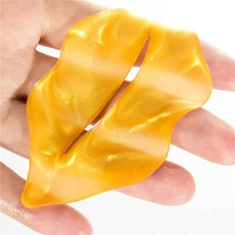 5pcs Crystal Collagen Lip Mask Lips Plumper Pink Lip Patches Moisture Nourishing Essence Korean Cosmetics Skin Care for Beauty