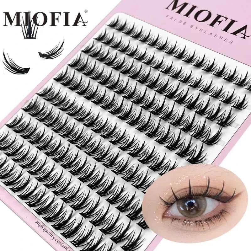 1 Box/160 Bunches Mink Eyelashes Natural 3D Russian Individual Eyelash extension MS Eyelash cluster Makeup Tool Lashes Who...