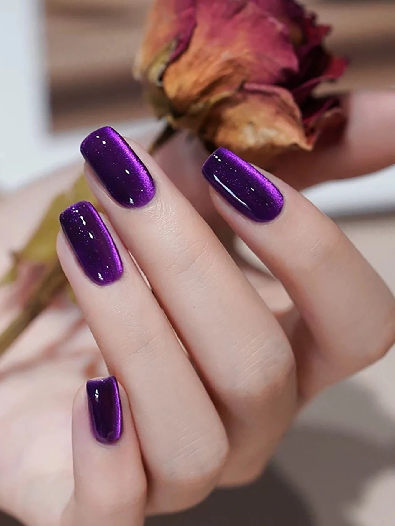 1-8pcs TC Flow Light White Cat Eye Gel Nail Polish Ultra Shine Soak Off UV Gel Mirror Glass Cat Magnet Gel Varnish Nail Su...