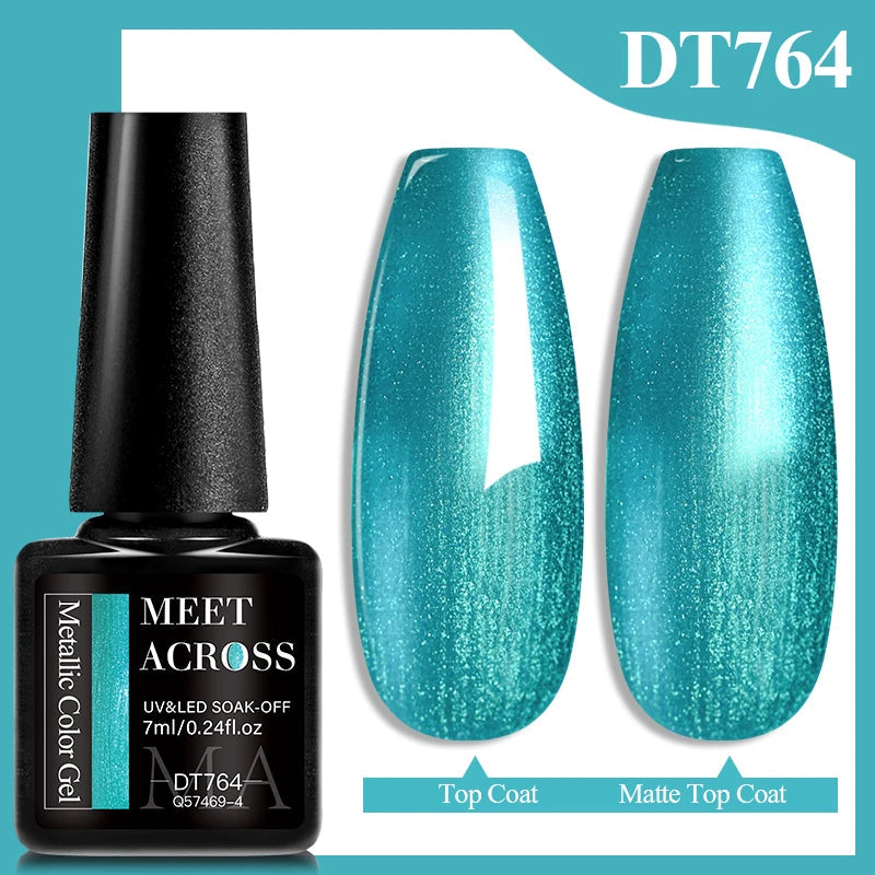 MEET ACROSS 7ml Popular Series Nail Gel Polish 140 Colors Soak Off UV/LED Long Lasting Nail Art Gel Varnish for Manicure N...