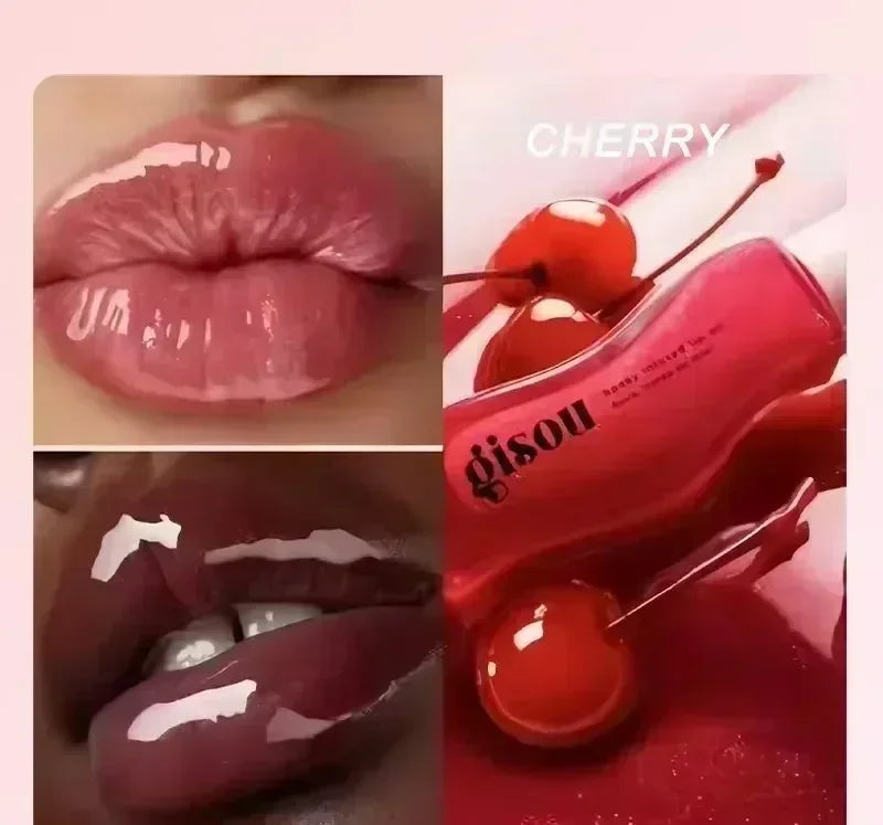 Gisou INS Popular Moisturizing Lip Balm Original Lip Oil Care The Lips Benetitnt For Lips Plumping Exfoliating Plumping Gloss Cherry on the cake