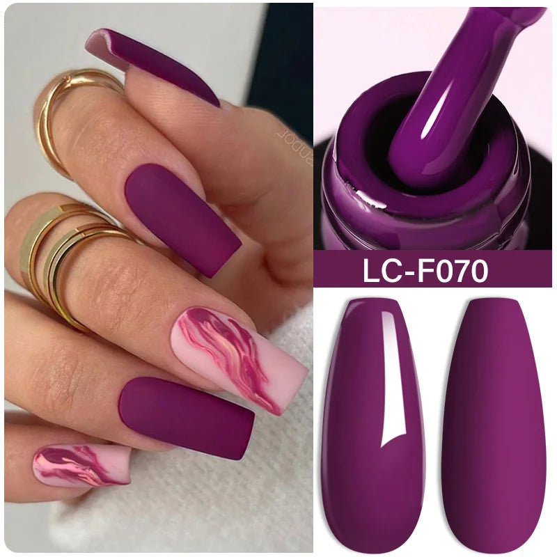 LILYCUTE Ancora Red Color Gel Nail Polish 152 Colors Fall Winter Trendy Long-Lasting French Style For Manicure Nail Art UV...