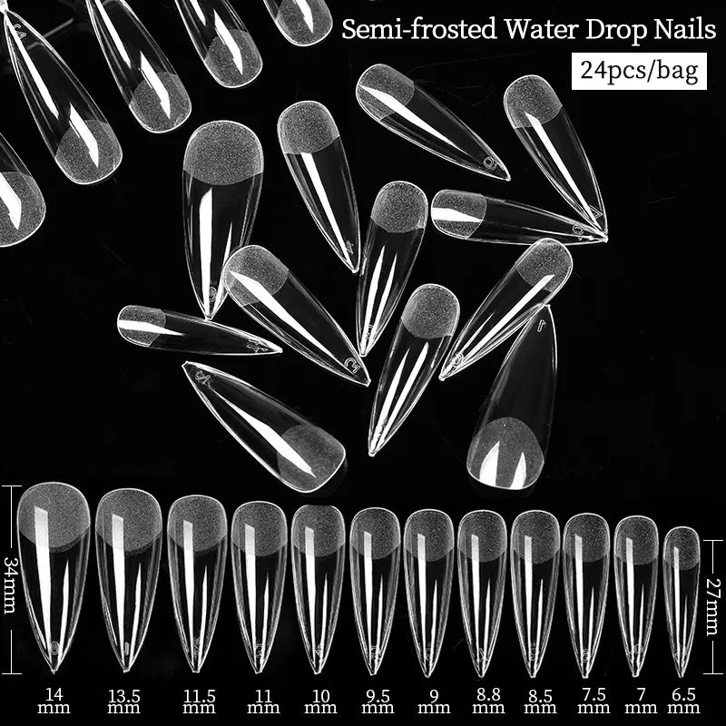 Extension False Nails Art Tips Acrylic Fake Finger Gel Polish Mold Sculpted Full Cover Press on Nails Manicures Accessories Tool 53503-3