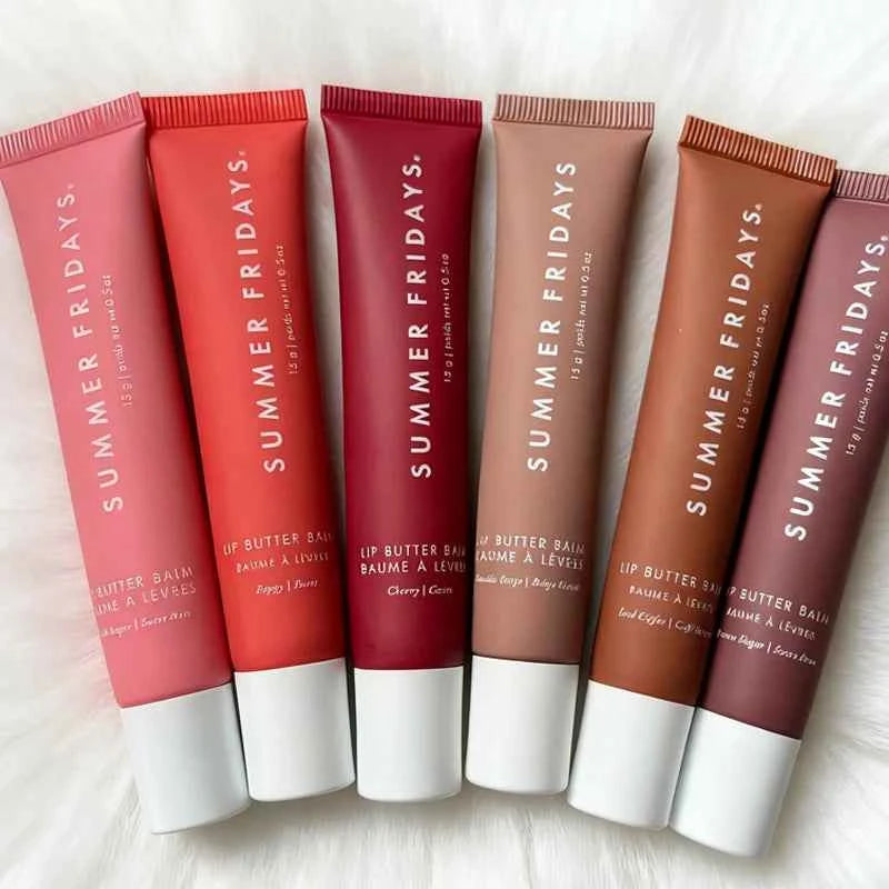 Summer Fridays Lip Oil Moisturizing Lip Gloss Sweet Mint Vanilla Sugar Coffee Cake Cocoa Lipstick Transparent Makeup Suit ...
