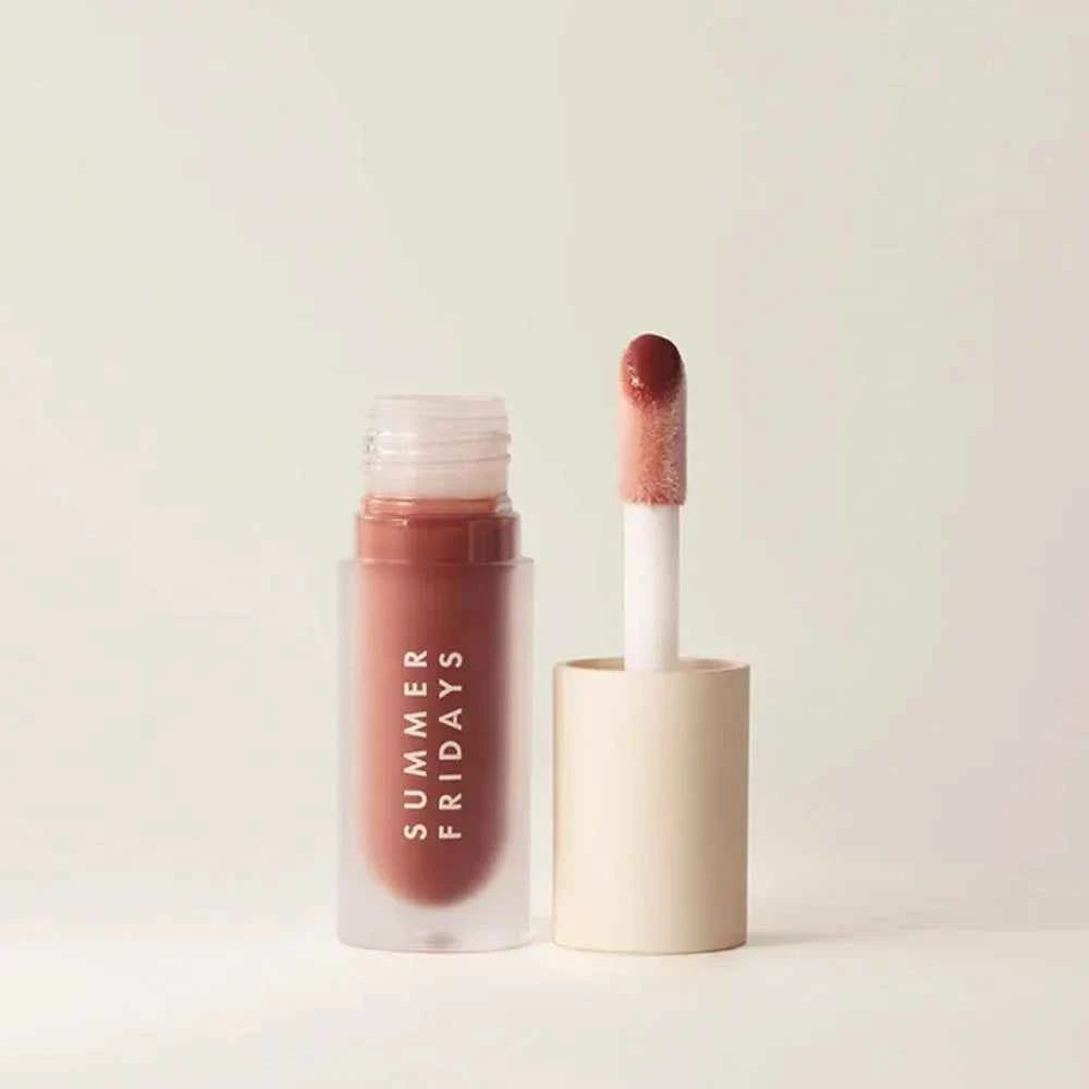 Summer Fridays Lip Balm Moisturizing Mirror Lip Gloss Lip Vanilla Pink Sugar Pink Guava Smell Lipstick Transparent Oil Mak...