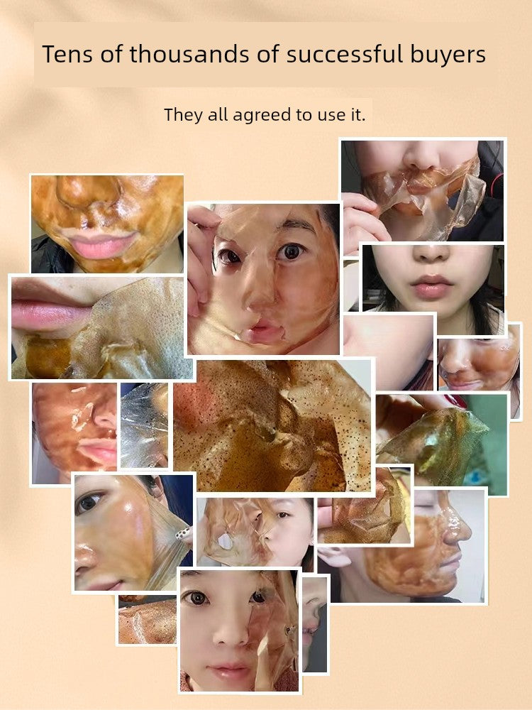 Tearing Mask Whitening Light Suction Freckle Removing Pore Hydrating Removing Yellow Brightening Dull Pulling Shredded Patch Official Authentic Products