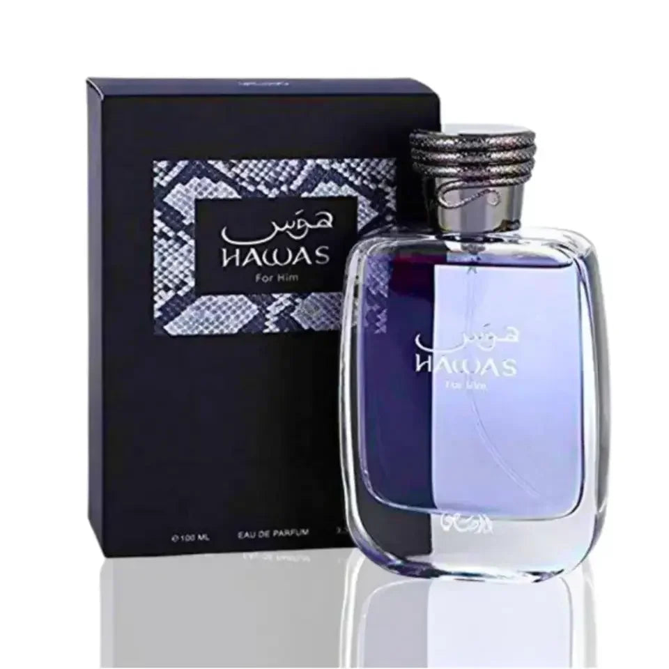 100ml Classic Men's Perfume Long Lasting Gentleman High Quality Hawas Eau De Parfum Male Spray Bottle Cologne Fragrance For Man Aurora Glow Avenue