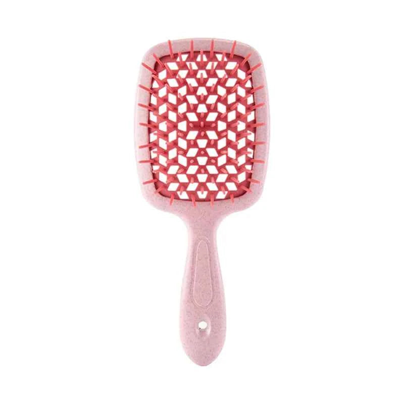 1 PCS Hair Brush Massage Combs Dry Wet Dual Use Curly Women's Hair Clipper Salon Hairdressing Comb Styling Tools Accessories Pink CHINA