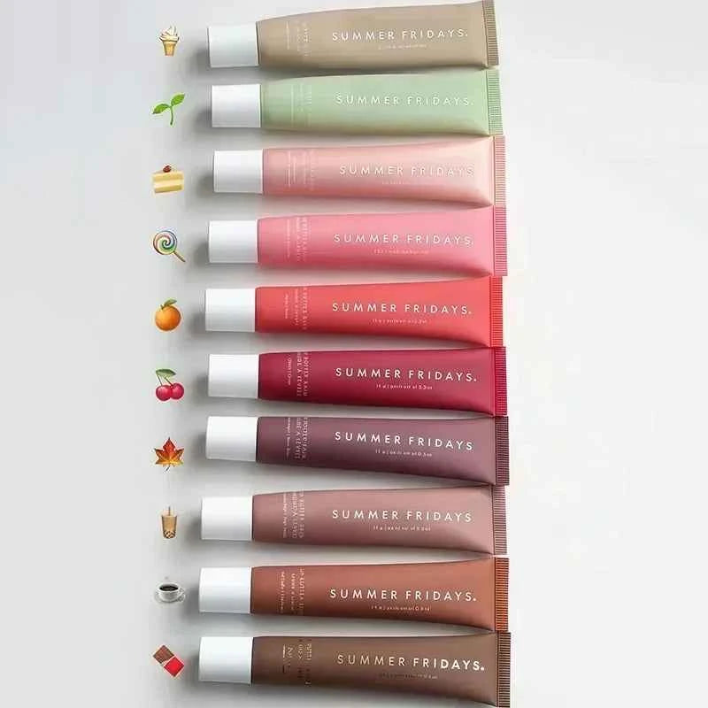 Summer Lip Balm Fridays Moisturizing Smooth Soft Gloss Lipstick Hydrating Birthday Cake Vanilla Beige Lips Care Makeup Cos...