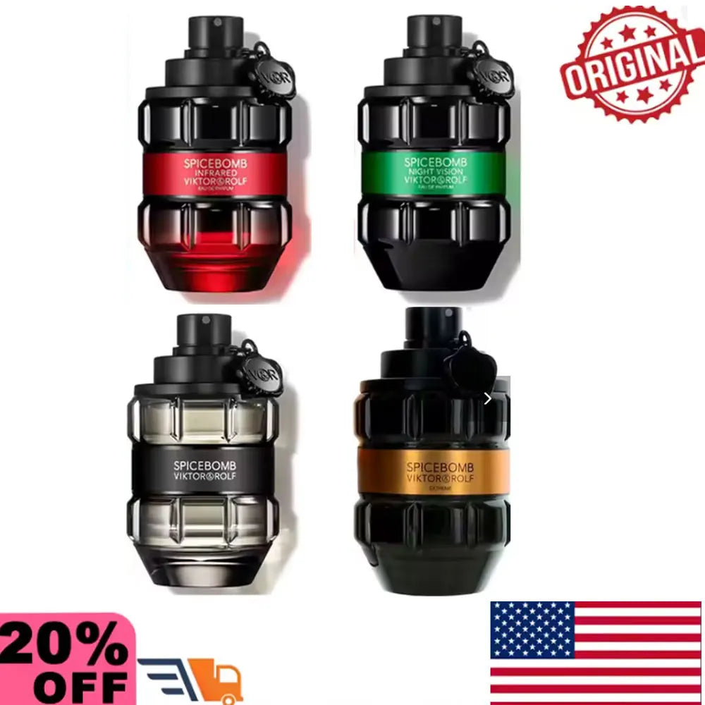 ViktorI Spice Bomb Eau de Parfum- For Men's Cologne Eau De Toilette 3.4 fl oz 100 ml Long lasting fragrance, Christmas gif...