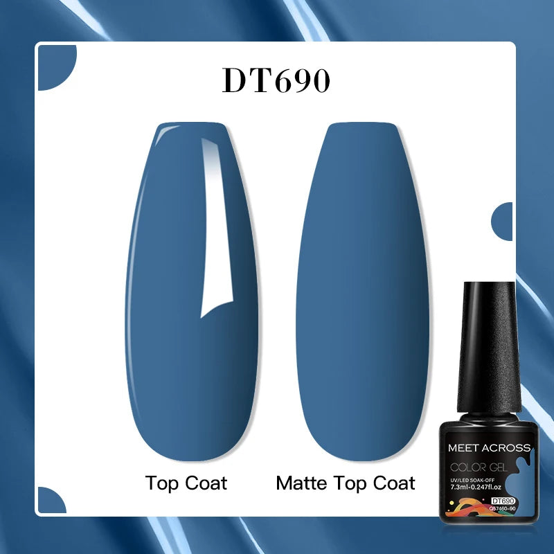 MEET ACROSS 7ml Porcelain White Cat Eye Gel Polish Holographic Glitter Magnetic Galactic Effect Gel Nail Polish Soak Off U...