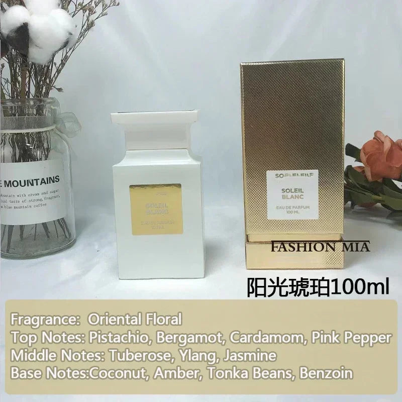 100ml High Quality Brand Perfume Men's Tobacco Rose Cherry Long Lasting Pheromone Floral Fragrance Perfume for Women Aurora Glow Avenue