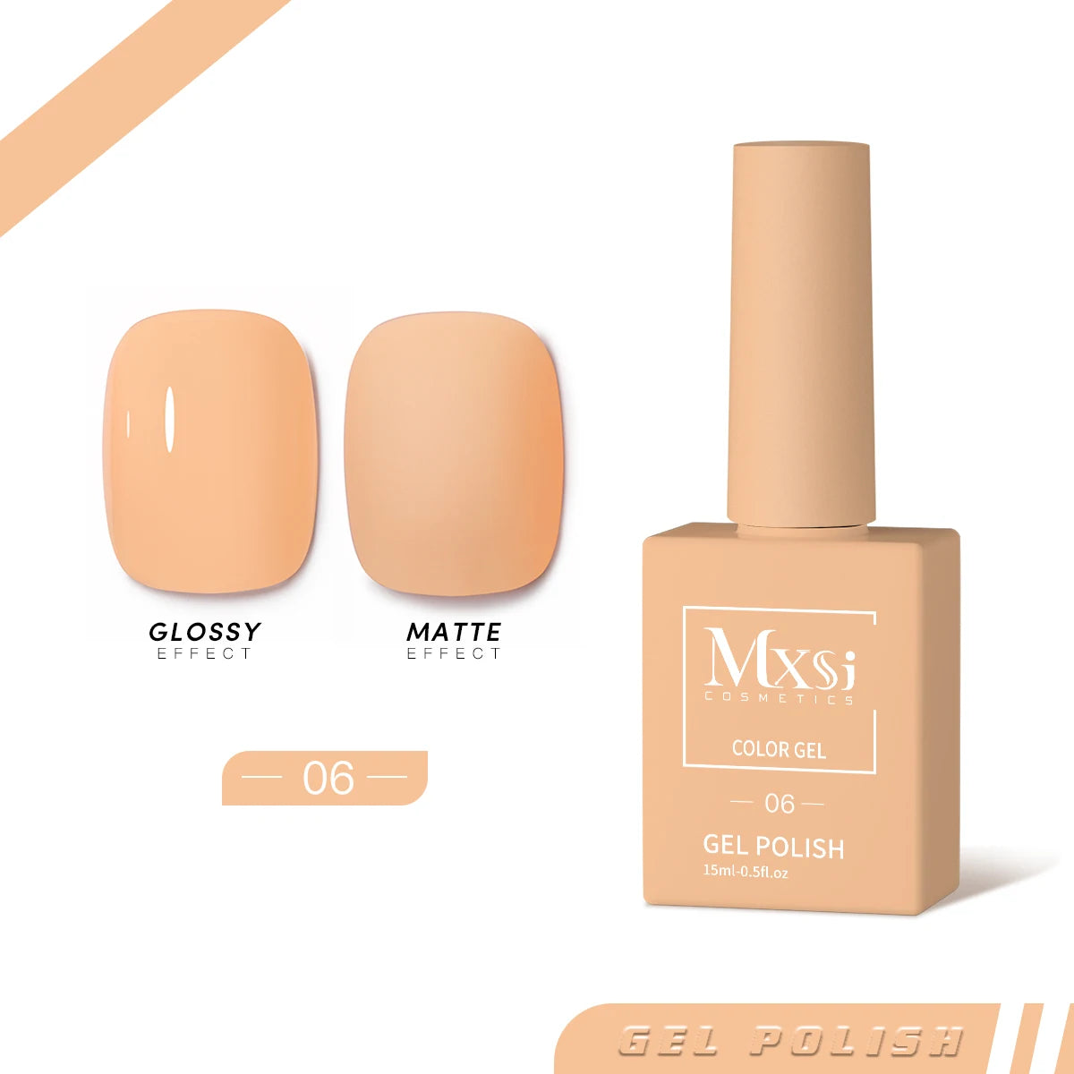 Mxsi 15ml Gel Nail Polish Neon Brown Royal Blue Red Green Pastal Nude Nail Art Varnish Gel Lacquer Top Coat UV Gel Nail Not Set Mxsi 6 China Mainland